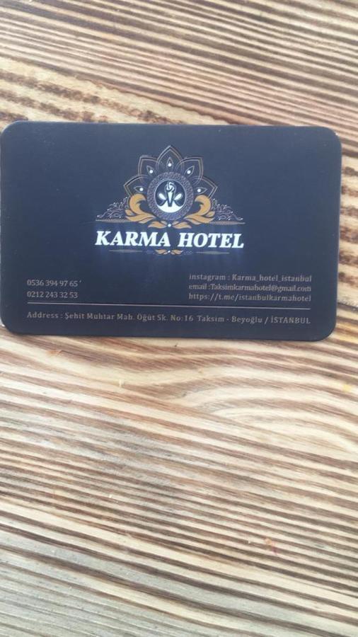 Karma Hotel Estambul Exterior foto
